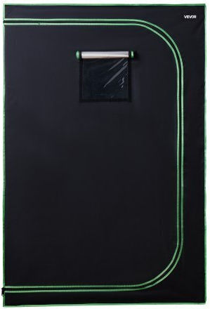 Vevor Indoor Grow Tent 120 x 60 x 180 Cm High Reflectivity Mylar Plant Grow Tent Observation Window Floor Tray Dlzpdlzp1206uk1oh001v0