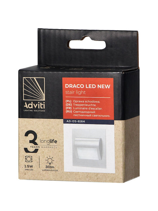 Orno Wall-Mounted Outdoor Light LED 1.5W with Natural White Light