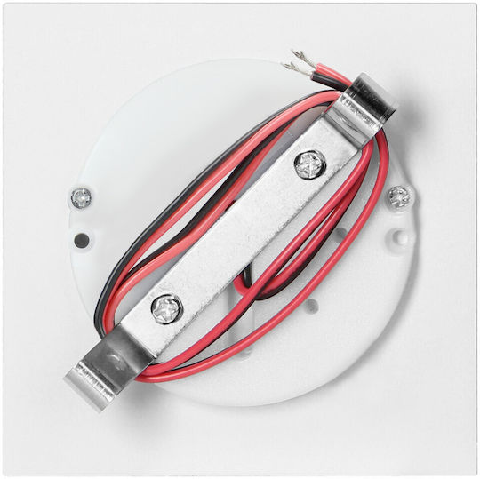Orno Wandmontierte Außenbeleuchtung Deckenleuchte LED IP20 1.5W mit Natürliches Weiß Licht 7.5x7.5x3.25cm