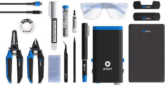 Ifixit Fixhub Power Series Soldering Tool Set Black Blue 100 Watt Usb-c Powerstation