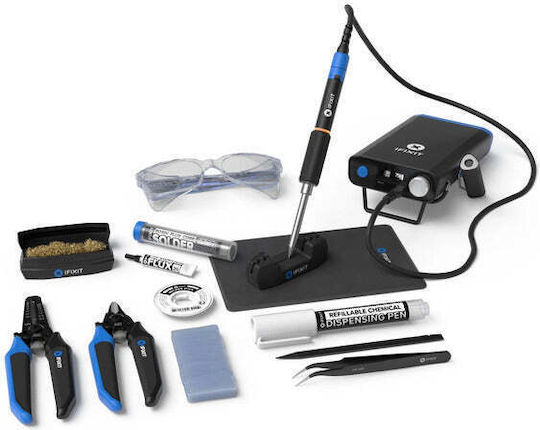 Ifixit Fixhub Power Series Soldering Tool Set Black Blue 100 Watt Usb-c Powerstation