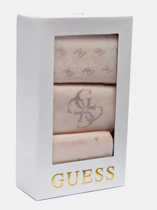 Guess Γυναικείες Κάλτσες Μπεζ
