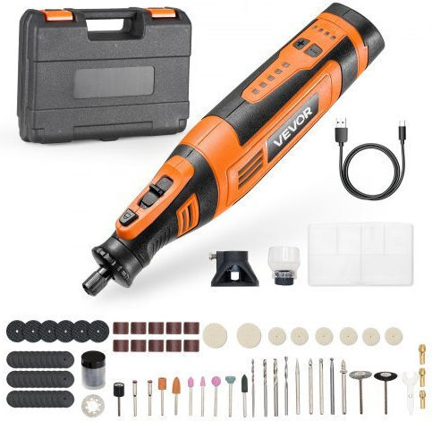 Vevor BCGXZGJTJWSDXP1CC001V9 Περιστροφικό Πολυεργαλείο 8V με Ρύθμιση Ταχύτητας