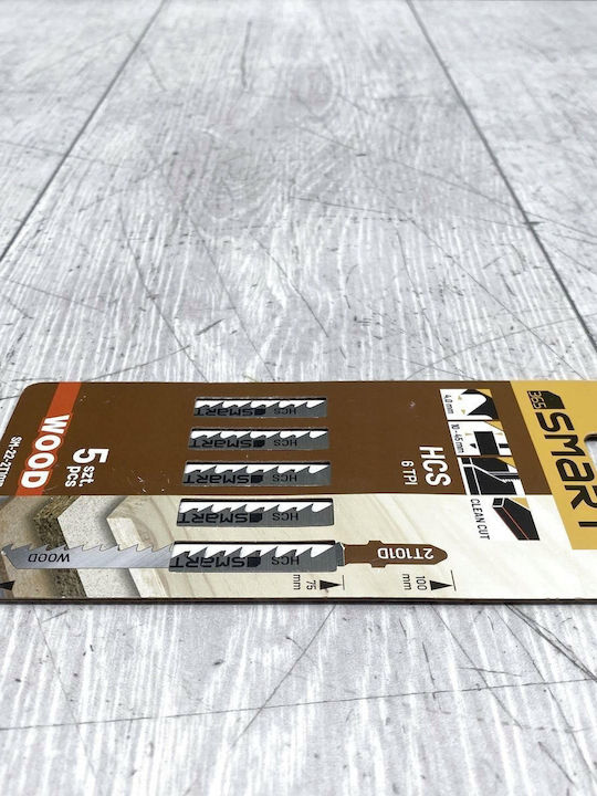 Smart 22-2T101D Λάμες για Ξύλο 5τμχ