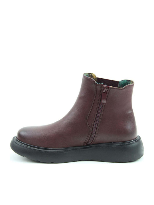 Women's Ankle Boots Burgundy