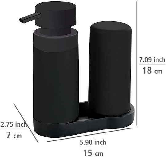 Wenko Dispenser Κεραμικό Μαύρο