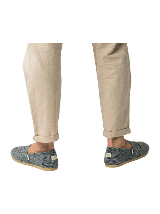 Stoff Herren Espadrilles in Schwarz Farbe