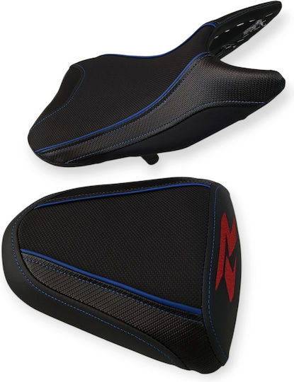 Suzuki Gsxr250 Anti-Slip Carbon Seat Cover Blue Stitching Red Logo Paiping