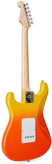 Sem1bf Sx Electric Guitar Burning Fire Case Cable