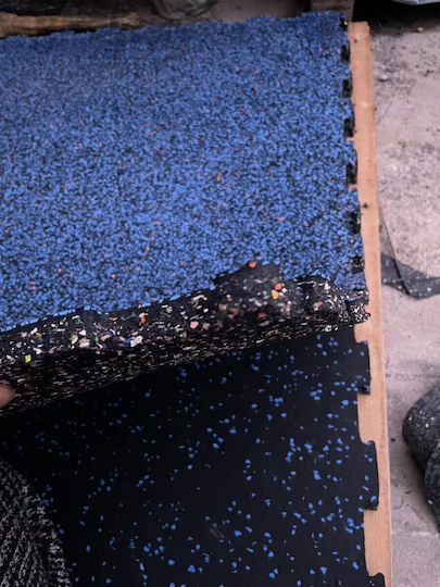 Luxury Fitness Gym Floor Puzzle Mat Blue 98.5x98.5cm