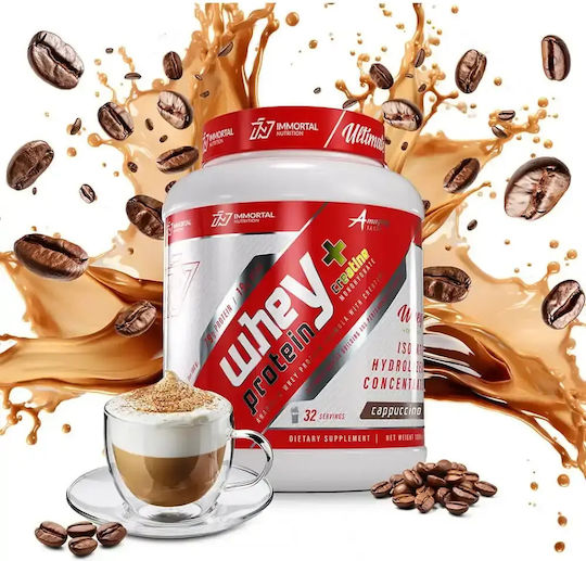 Whey Protein + Creatine Whey Protein with Creatine Gluten Free Cappuccino Flavor 1kg