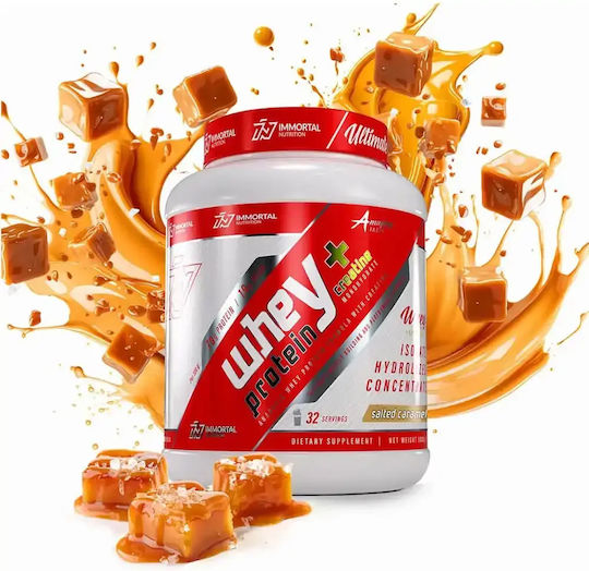 Whey Protein + Creatine Whey Protein with Creatine Gluten Free Salted Caramel Flavor 1kg
