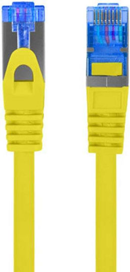 Lanberg S/FTP Cat.6a (Gigabit) Καλώδιο Δικτύου Ethernet 0.25m Κίτρινο