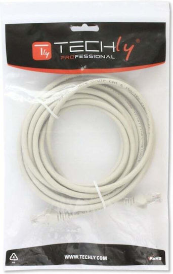 Techlypro Network Patch Cord Rj45 Cat6 U Utp 0.5m White 100% Copper