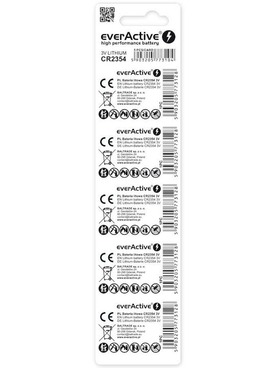 everActive Батерии Литий За часовници CR2354 5бр