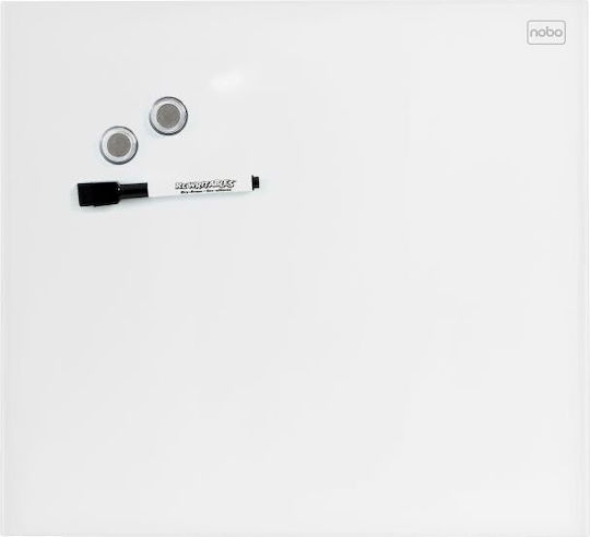 Nobo Glass Dry Erase Board Diamond 45x45 White 1903957