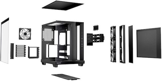 Be Quiet Light Base 500 LX Gaming Midi Tower Computer Case with ARGB Lighting Black