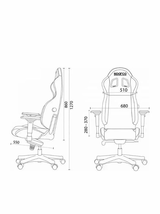 Sparco Grip Δερματίνης Μπλε