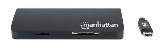 Manhattan USB-C Docking Station mit HDMI 4K PD Ethernet Schwarz (152372)