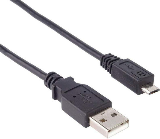 PremiumCord Редовна USB 2.0 до микро USB кабел Черен 1м (ku2m1f) 1бр