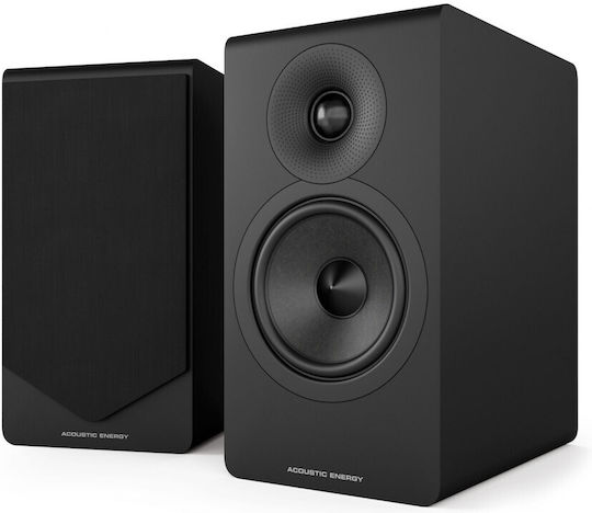 Acoustic Energy AE300 Paar Hi-Fi Lautsprecher Buch selbst 100W 2 Anzahl von Fahrern B17.5xT26xH30cm. Schwarz
