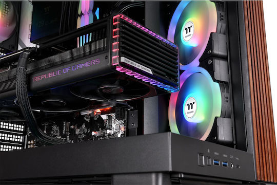 Thermaltake View 380 XL WS ARGB Gaming Midi Tower Computer Case with Side Window Black