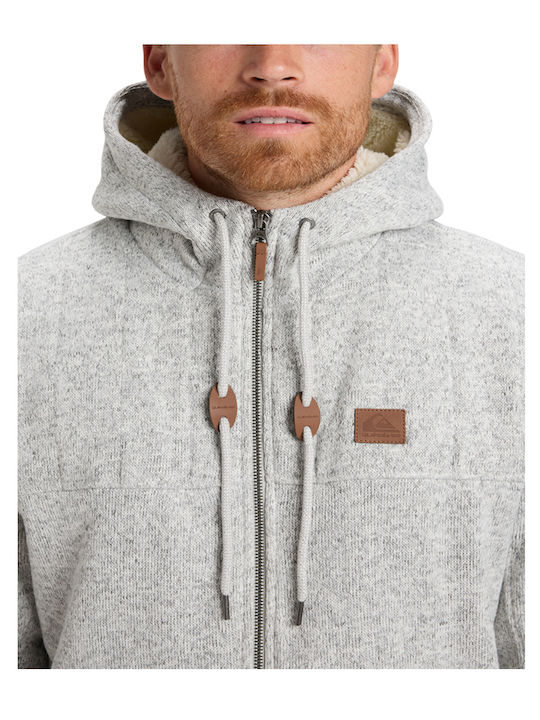 Keller Men's Cardigan with Hood Gray