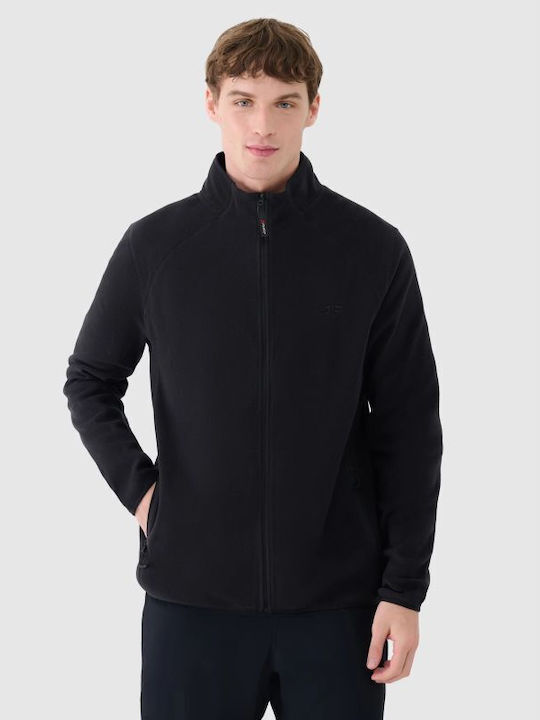 Ανδρική Ζακέτα Fleece Μαύρη