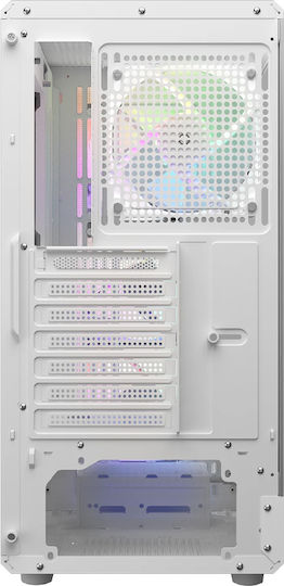 Cougar AirFace Pure RGB Gaming Midi Tower Κουτί Υπολογιστή Λευκό