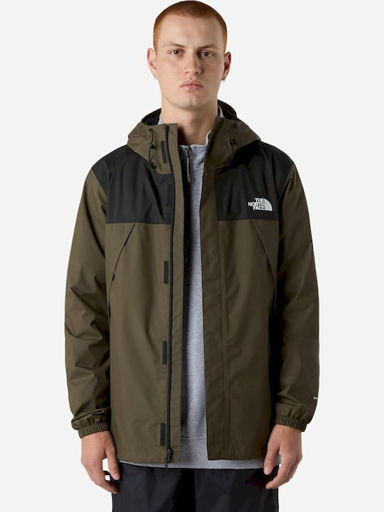 Antora Winter Jacket Waterproof Taupe Green/black
