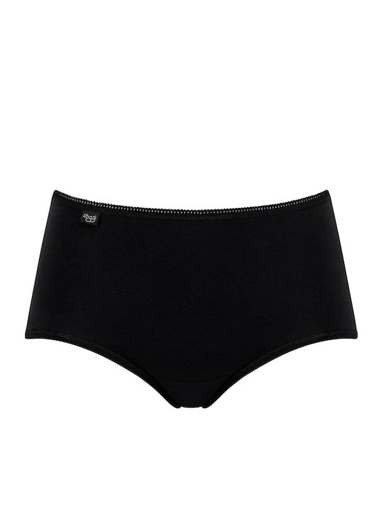 24/7 Midi Βαμβακερά Ψηλόμεσα Γυναικεία Boxer 3Pack Μαύρα
