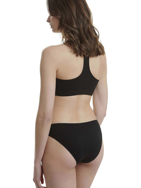 Bamboo Women's Slip 2Pack Black
