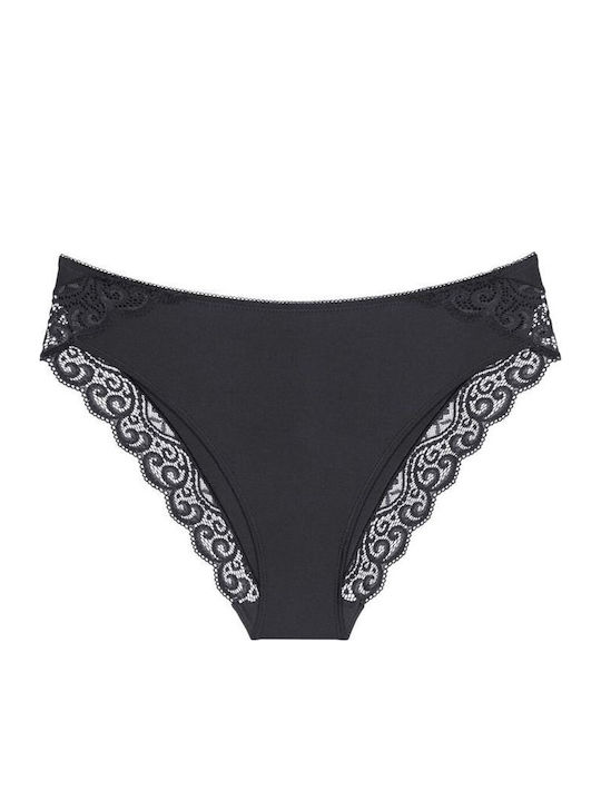 Amourette Tai Γυναικείο Slip Μαύρο