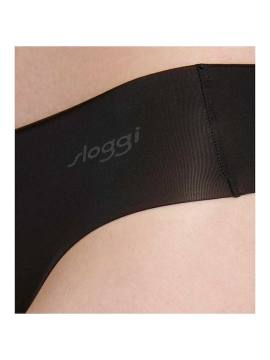 Γυναικεία String 2Pack χωρίς Ραφές Black/Beige