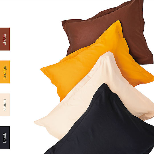SB Home Unicolor Orange Single Bed Sheet 170x270cm