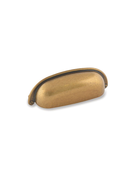 Λαβή Επίπλου Χούφτα Σειρά 5031 Αντικέ Giusti 74mm #5031/0b-br