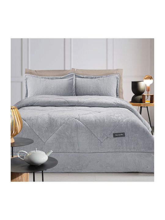 Guy Laroche Duvet Cover King Size 260x240cm Moore Silver 780 GSMGsm