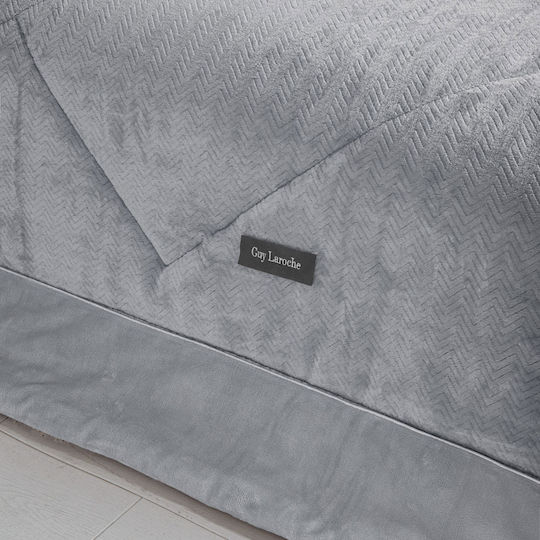 Guy Laroche Duvet Cover King Size 260x240cm Moore Silver 780 GSMGsm