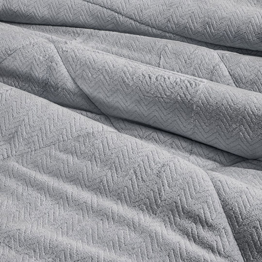 Guy Laroche Duvet Cover King Size 260x240cm Moore Silver 780 GSMGsm
