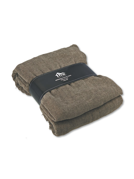 TnS Three-Seater Sofa Throw Chenille 150x280cm Gray