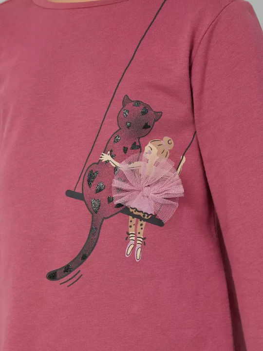 Детска блуза Dark Pink