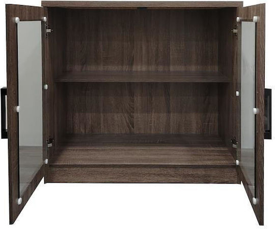 Sapato Wooden Shoe Organizer Transparent 80x40x80cm