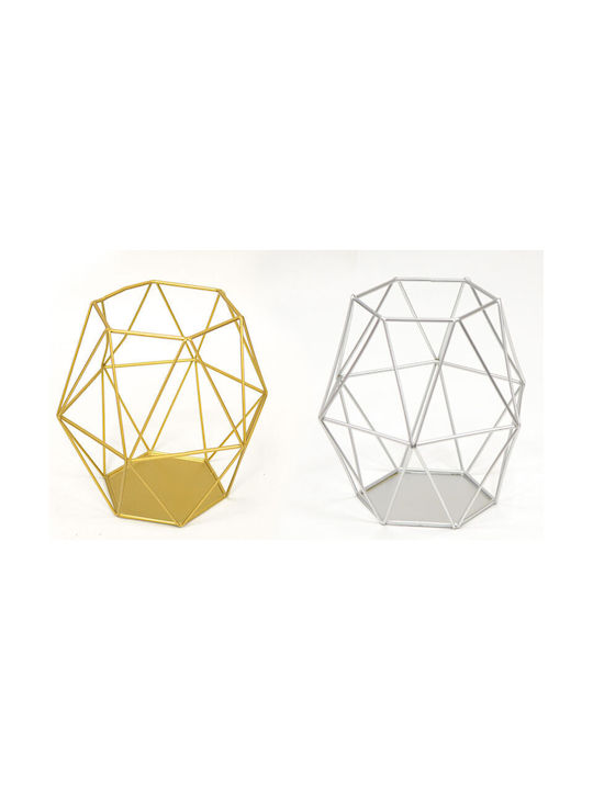 Faitakis Pack Decorative Vase Gold 18x18x18cm