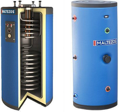 Maltezos IBL Boiler Λεβητοστασίου Inox 300lt με δύο Εναλλάκτες για Αντλίες Θερμότητας