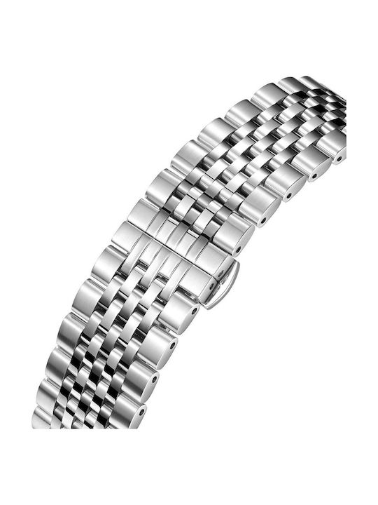 Quantum Men's Watch Automatic with Silver Metal Bracelet