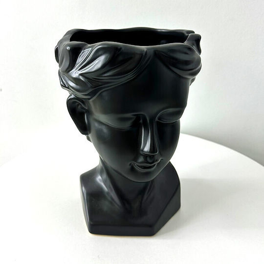 Velve Βάζο Κρυστάλλινο Μαύρο 14x14xΥ25cm Velve Βάζο Κρυστάλλινο Μαύρο 14x14xΥ25cm