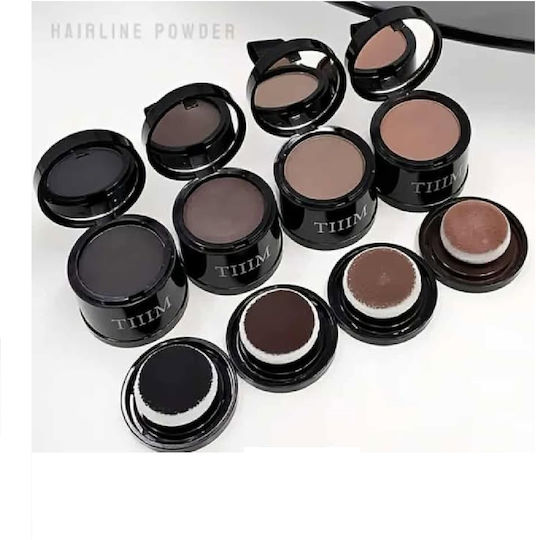 Hairline Powder for Hair Roots Gaps Placement Brush Brown Beige