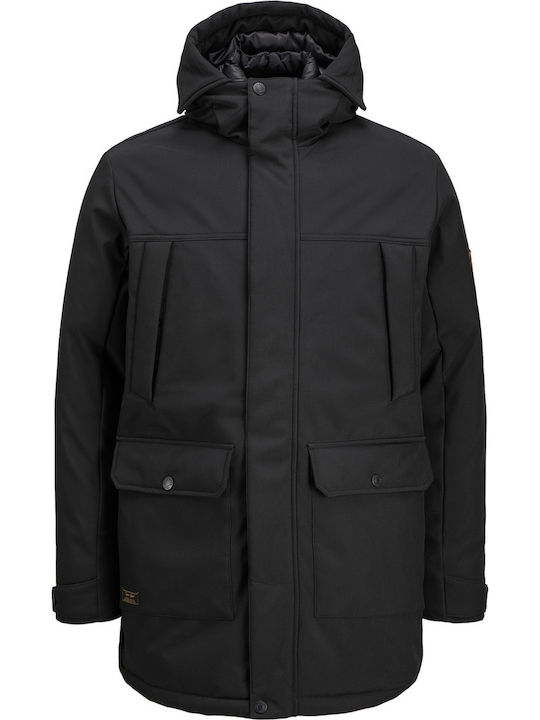 Winter Jacket Softshell Waterproof and Windproof Black