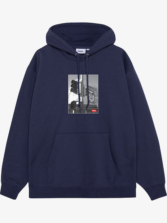 Los Angeles Photo Men's Sweatshirt with Hood Academy Navy