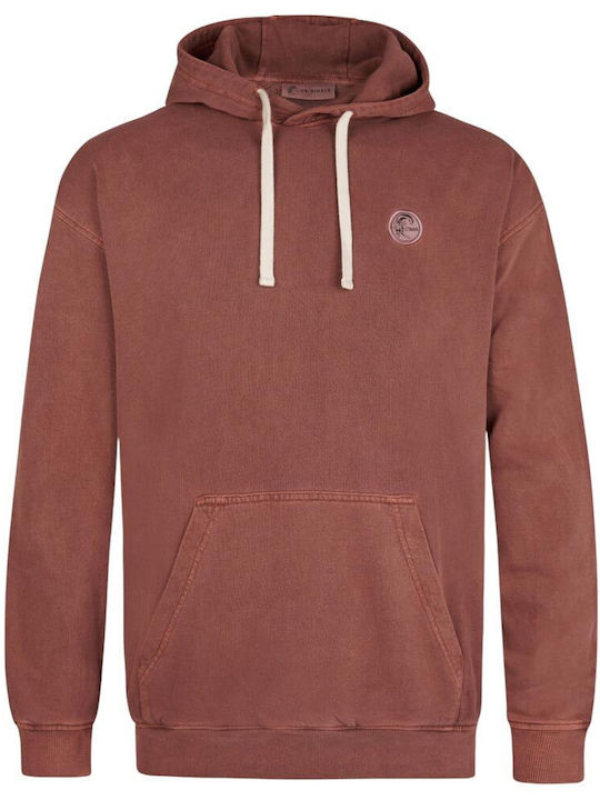 Sweatshirt with Hood Brown